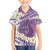 Purple Hawaii Shark Tattoo Family Matching Puletasi and Hawaiian Shirt Frangipani With Polynesian Pastel Version