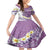 Purple Hawaii Shark Tattoo Family Matching Summer Maxi Dress and Hawaiian Shirt Frangipani With Polynesian Pastel Version