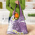 Purple Hawaii Shark Tattoo Grocery Bag Frangipani With Polynesian Pastel Version