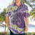 Purple Hawaii Shark Tattoo Hawaiian Shirt Frangipani With Polynesian Pastel Version