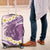 Purple Hawaii Shark Tattoo Luggage Cover Frangipani With Polynesian Pastel Version