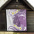 Purple Hawaii Shark Tattoo Quilt Frangipani With Polynesian Pastel Version