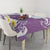 Purple Hawaii Shark Tattoo Tablecloth Frangipani With Polynesian Pastel Version