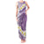 Purple Hawaii Shark Tattoo Tank Maxi Dress Frangipani With Polynesian Pastel Version