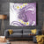 Purple Hawaii Shark Tattoo Tapestry Frangipani With Polynesian Pastel Version