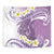 Purple Hawaii Shark Tattoo Tapestry Frangipani With Polynesian Pastel Version