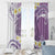 Purple Hawaii Shark Tattoo Window Curtain Frangipani With Polynesian Pastel Version