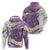 Purple Hawaii Shark Tattoo Zip Hoodie Frangipani With Polynesian Pastel Version