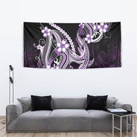 Purple Black Aloha Hawaii Tapestry Polynesian Shark Tattoo Plumeria LT14 - Polynesian Pride