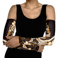Orange Black Aloha Hawaii Arm Sleeves Polynesian Shark Tattoo Plumeria LT14 - Polynesian Pride