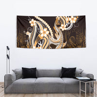 Orange Black Aloha Hawaii Tapestry Polynesian Shark Tattoo Plumeria LT14 - Polynesian Pride