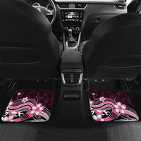 Pink Black Aloha Hawaii Car Mats Polynesian Shark Tattoo Plumeria LT14 Set 2pcs - Back Pink - Polynesian Pride