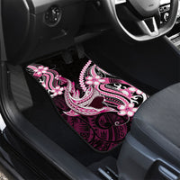Pink Black Aloha Hawaii Car Mats Polynesian Shark Tattoo Plumeria LT14 - Polynesian Pride
