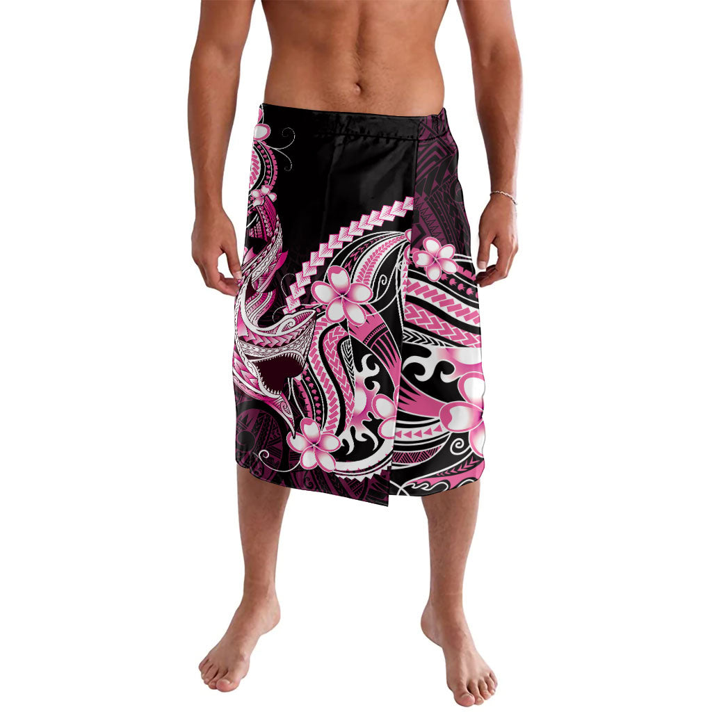 Pink Black Aloha Hawaii Lavalava Polynesian Shark Tattoo Plumeria LT14 Pink - Polynesian Pride