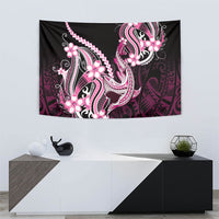 Pink Black Aloha Hawaii Tapestry Polynesian Shark Tattoo Plumeria LT14 - Polynesian Pride