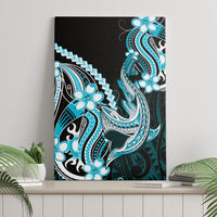 Blue Black Aloha Hawaii Canvas Wall Art Polynesian Shark Tattoo Plumeria LT14 - Polynesian Pride