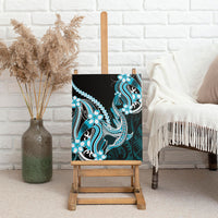 Blue Black Aloha Hawaii Canvas Wall Art Polynesian Shark Tattoo Plumeria LT14 - Polynesian Pride