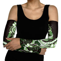 Green Black Aloha Hawaii Arm Sleeves Polynesian Shark Tattoo Plumeria LT14 - Polynesian Pride