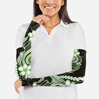 Green Black Aloha Hawaii Arm Sleeves Polynesian Shark Tattoo Plumeria LT14 - Polynesian Pride