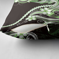 Green Black Aloha Hawaii Pillow Cover Polynesian Shark Tattoo Plumeria LT14 - Polynesian Pride
