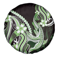 Green Black Aloha Hawaii Spare Tire Cover Polynesian Shark Tattoo Plumeria LT14 - Polynesian Pride
