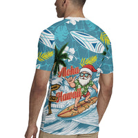 Hawaii Summer Christmas Rugby Jersey Surfing Santa Shaka Catch The Wave LT14 - Polynesian Pride