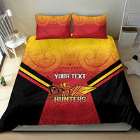 Papua New Guinea Rugby Custom Bedding Set Go PNG Hunters Polynesian Pattern LT14 - Polynesian Pride