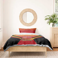 Papua New Guinea Rugby Custom Bedding Set Go PNG Hunters Polynesian Pattern LT14 - Polynesian Pride