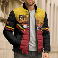 Papua New Guinea Rugby Custom Bomber Puffer Jacket Go PNG Hunters Polynesian Pattern LT14 - Polynesian Pride