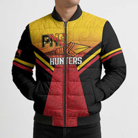 Papua New Guinea Rugby Custom Bomber Puffer Jacket Go PNG Hunters Polynesian Pattern LT14 - Polynesian Pride