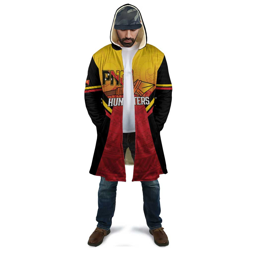 Papua New Guinea Rugby Custom Cloak Go PNG Hunters Polynesian Pattern LT14 - Polynesian Pride