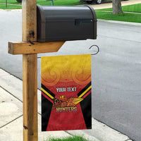 Papua New Guinea Rugby Custom Garden Flag Go PNG Hunters Polynesian Pattern LT14 - Polynesian Pride