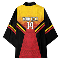 Papua New Guinea Rugby Custom Kimono Go PNG Hunters Polynesian Pattern LT14 - Polynesian Pride