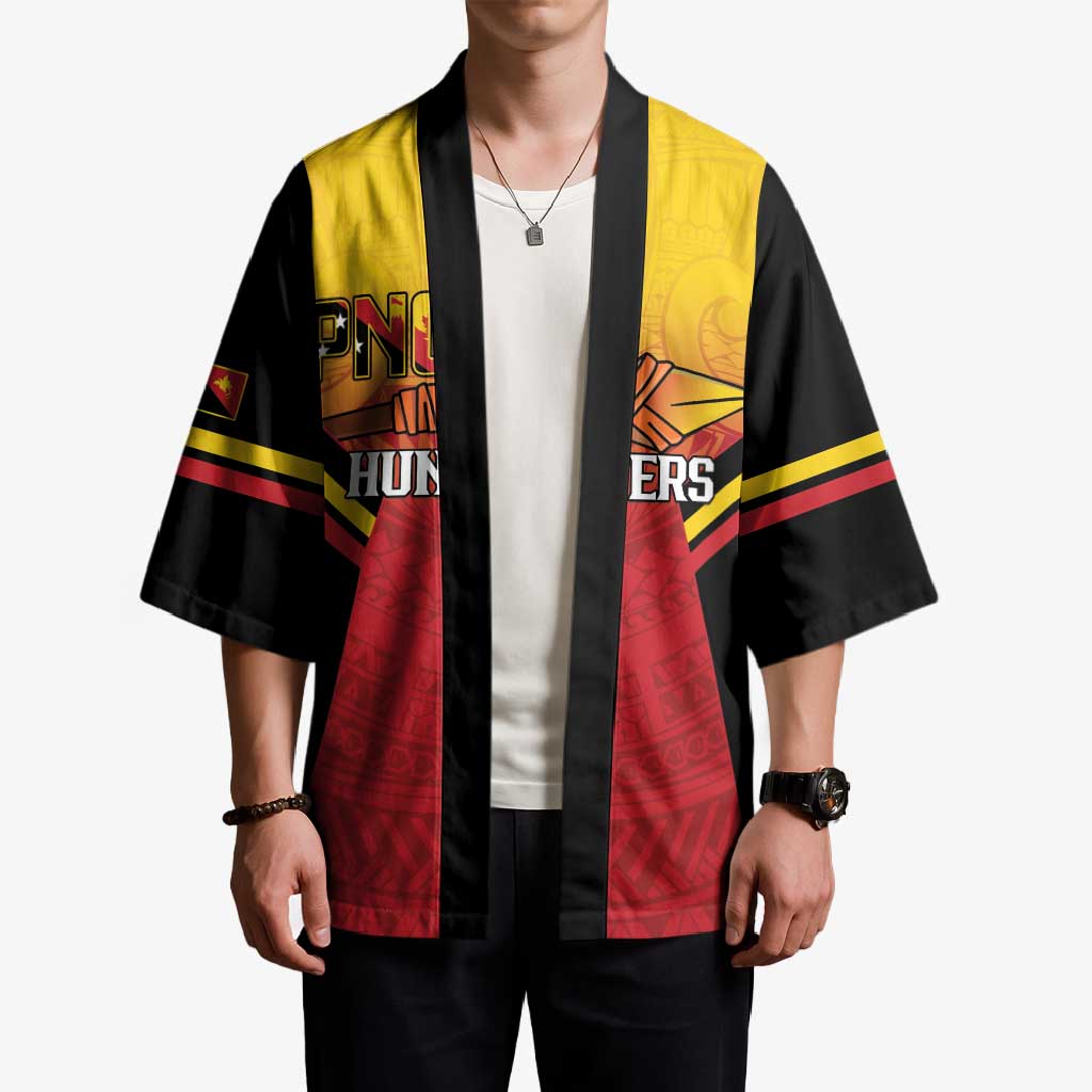 Papua New Guinea Rugby Custom Kimono Go PNG Hunters Polynesian Pattern LT14 - Polynesian Pride