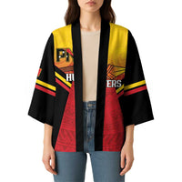 Papua New Guinea Rugby Custom Kimono Go PNG Hunters Polynesian Pattern LT14 - Polynesian Pride
