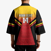 Papua New Guinea Rugby Custom Kimono Go PNG Hunters Polynesian Pattern LT14 - Polynesian Pride