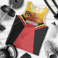 Papua New Guinea Rugby Custom Men Tank Top Go PNG Hunters Polynesian Pattern LT14 - Polynesian Pride