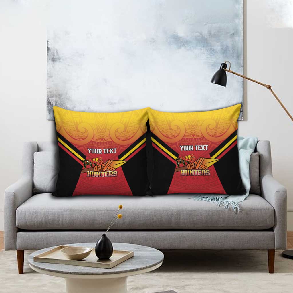 Papua New Guinea Rugby Custom Pillow Cover Go PNG Hunters Polynesian Pattern LT14 - Polynesian Pride