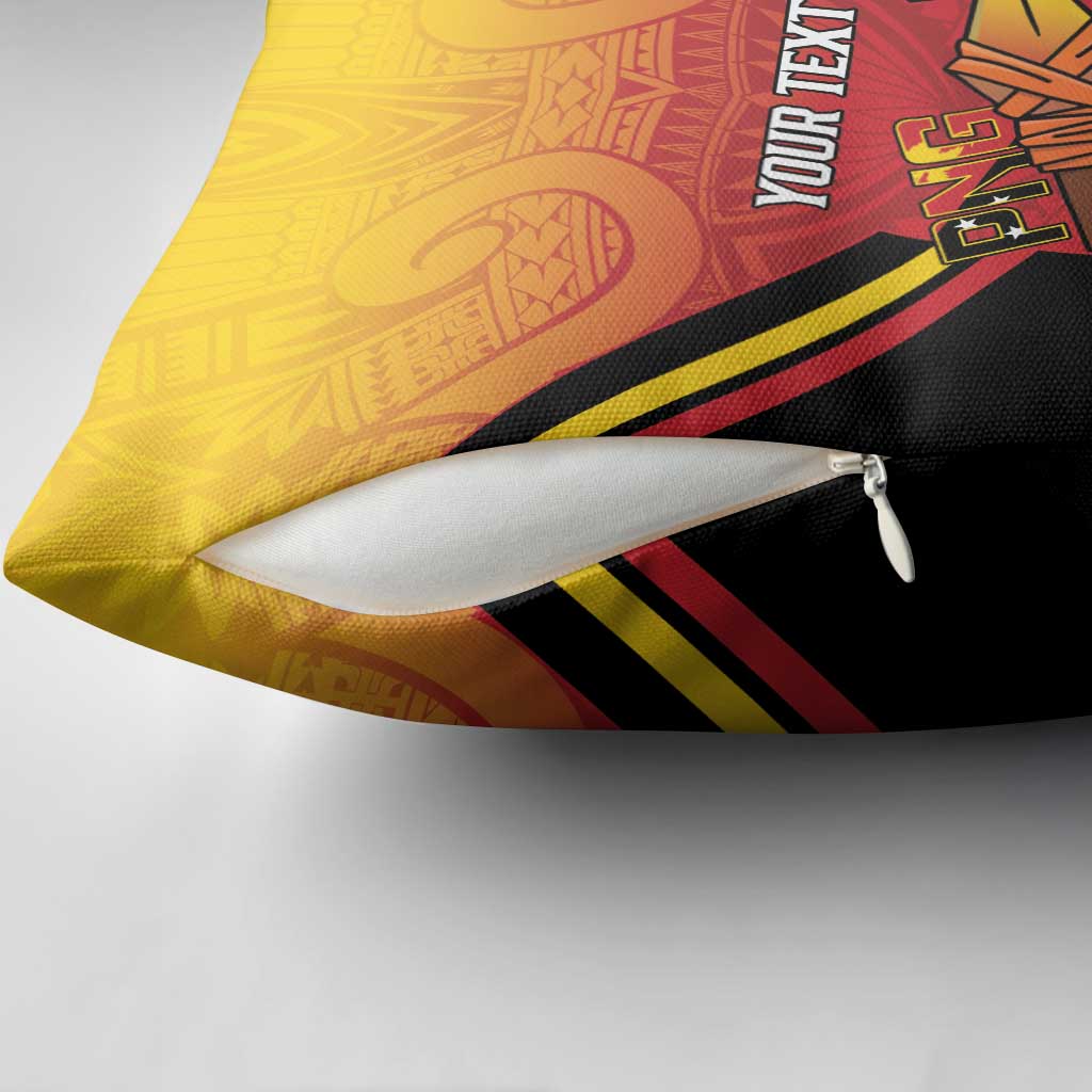Papua New Guinea Rugby Custom Pillow Cover Go PNG Hunters Polynesian Pattern LT14 - Polynesian Pride