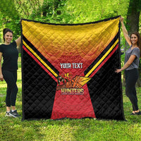 Papua New Guinea Rugby Custom Quilt Go PNG Hunters Polynesian Pattern LT14 - Polynesian Pride