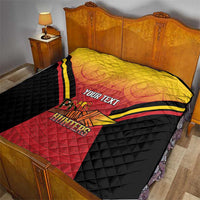 Papua New Guinea Rugby Custom Quilt Go PNG Hunters Polynesian Pattern LT14 - Polynesian Pride