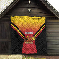 Papua New Guinea Rugby Custom Quilt Go PNG Hunters Polynesian Pattern LT14 - Polynesian Pride
