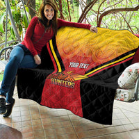 Papua New Guinea Rugby Custom Quilt Go PNG Hunters Polynesian Pattern LT14 - Polynesian Pride