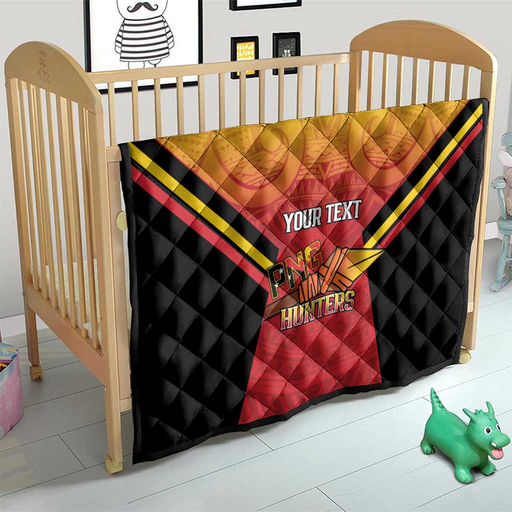 Papua New Guinea Rugby Custom Quilt Go PNG Hunters Polynesian Pattern LT14 - Polynesian Pride