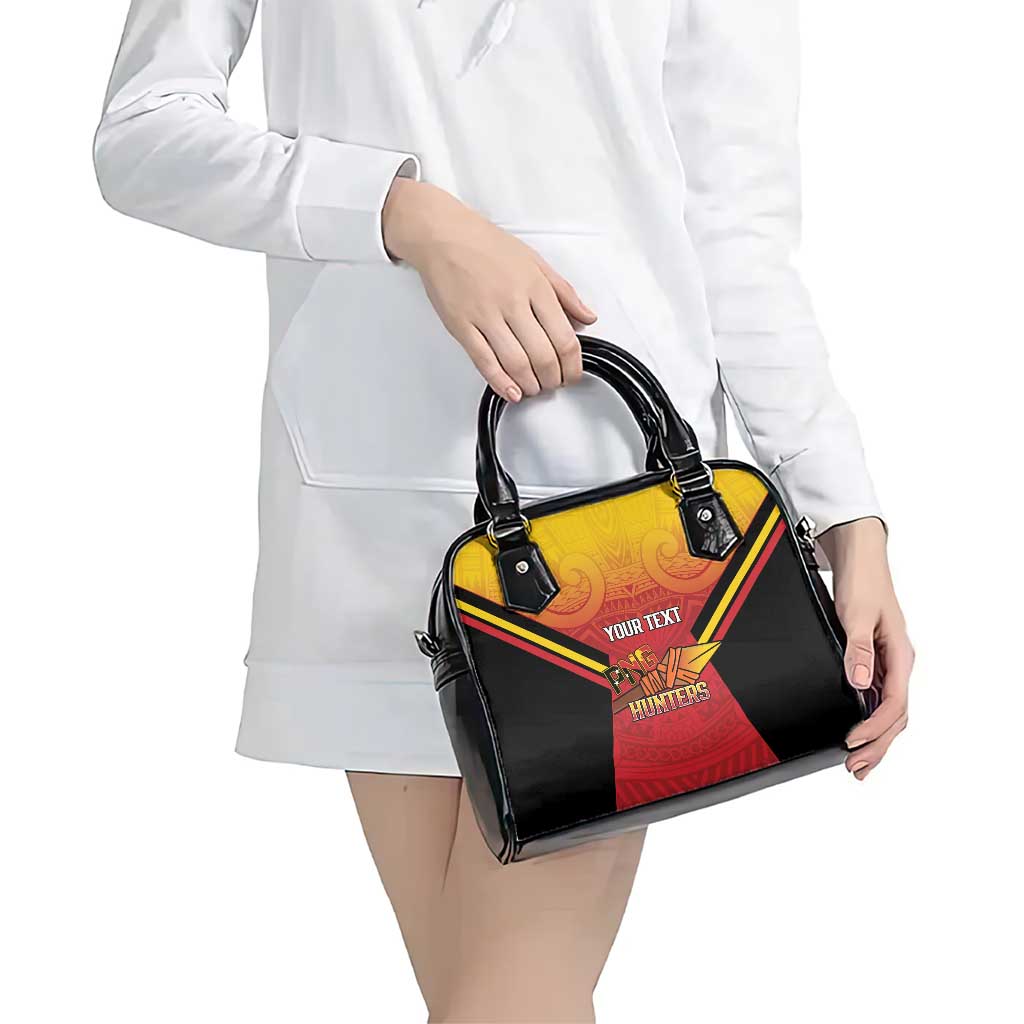 Papua New Guinea Rugby Custom Shoulder Handbag Go PNG Hunters Polynesian Pattern LT14 - Polynesian Pride