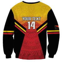 Papua New Guinea Rugby Custom Sweatshirt Go PNG Hunters Polynesian Pattern LT14 - Polynesian Pride