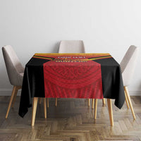 Papua New Guinea Rugby Custom Tablecloth Go PNG Hunters Polynesian Pattern LT14 - Polynesian Pride