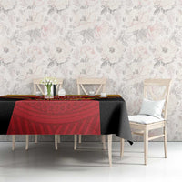 Papua New Guinea Rugby Custom Tablecloth Go PNG Hunters Polynesian Pattern LT14 - Polynesian Pride
