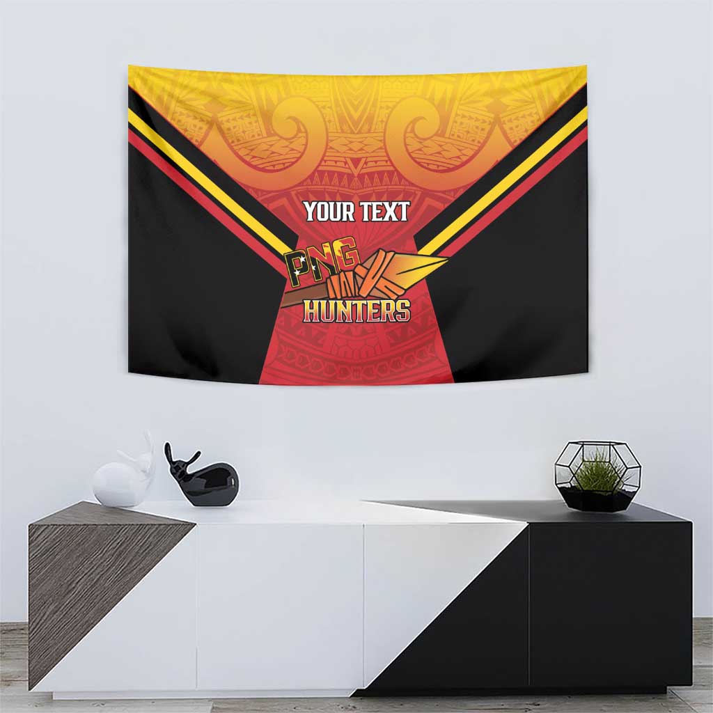 Papua New Guinea Rugby Custom Tapestry Go PNG Hunters Polynesian Pattern LT14 - Polynesian Pride
