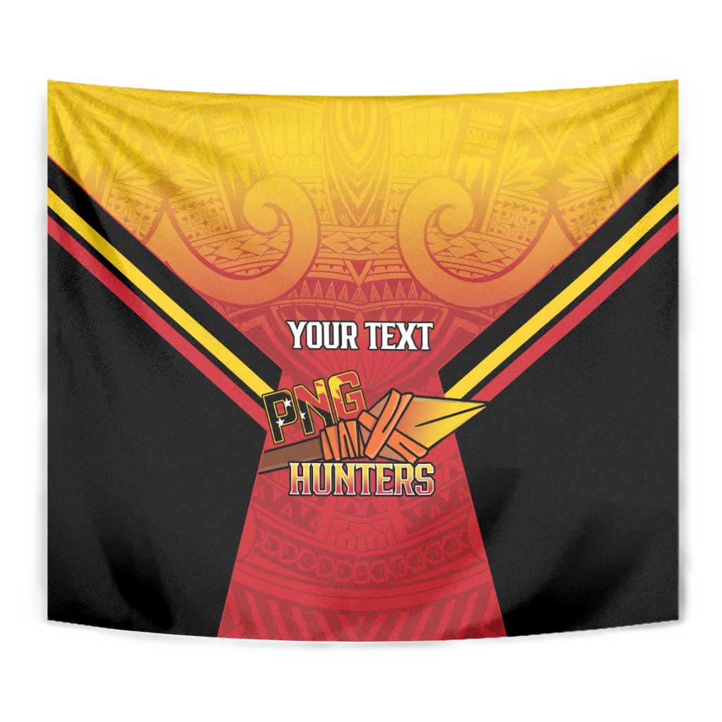 Papua New Guinea Rugby Custom Tapestry Go PNG Hunters Polynesian Pattern LT14 - Polynesian Pride